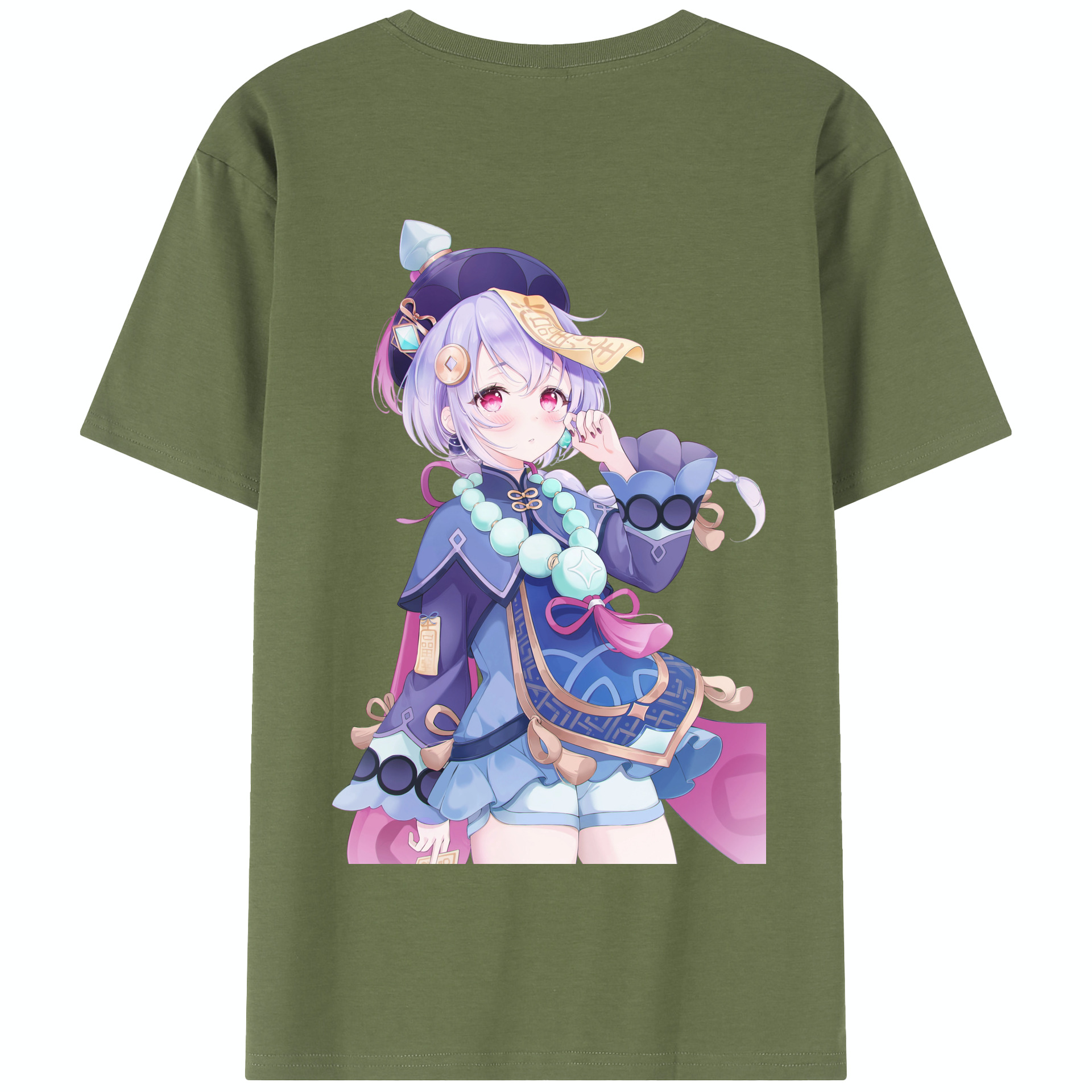 げんし神 七七 なな  genshin Nana 綿100％半袖Tシャツ（背面プリント）